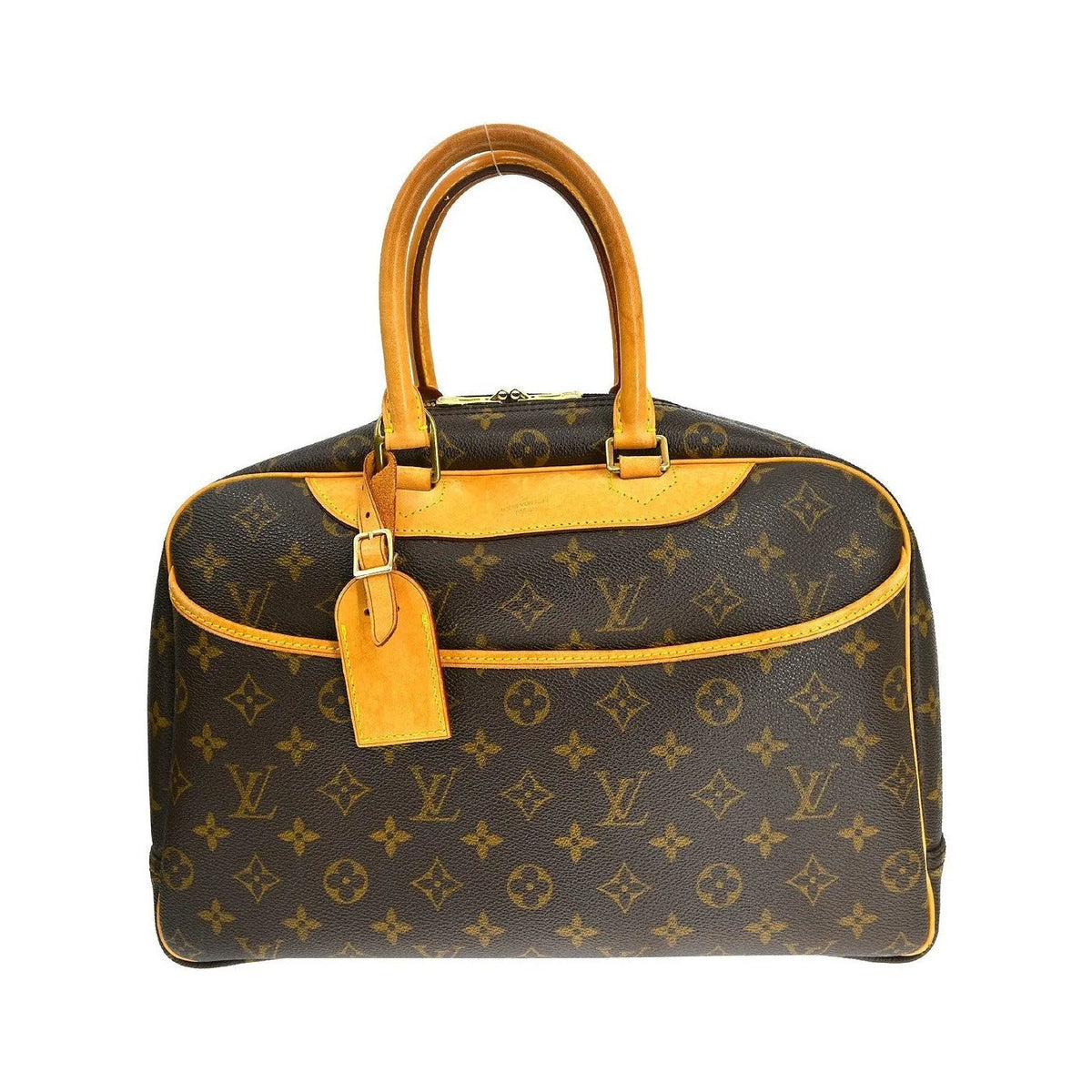 Louis Vuitton Deauville Monogram Canvas, Brown, Canvas, Handbag