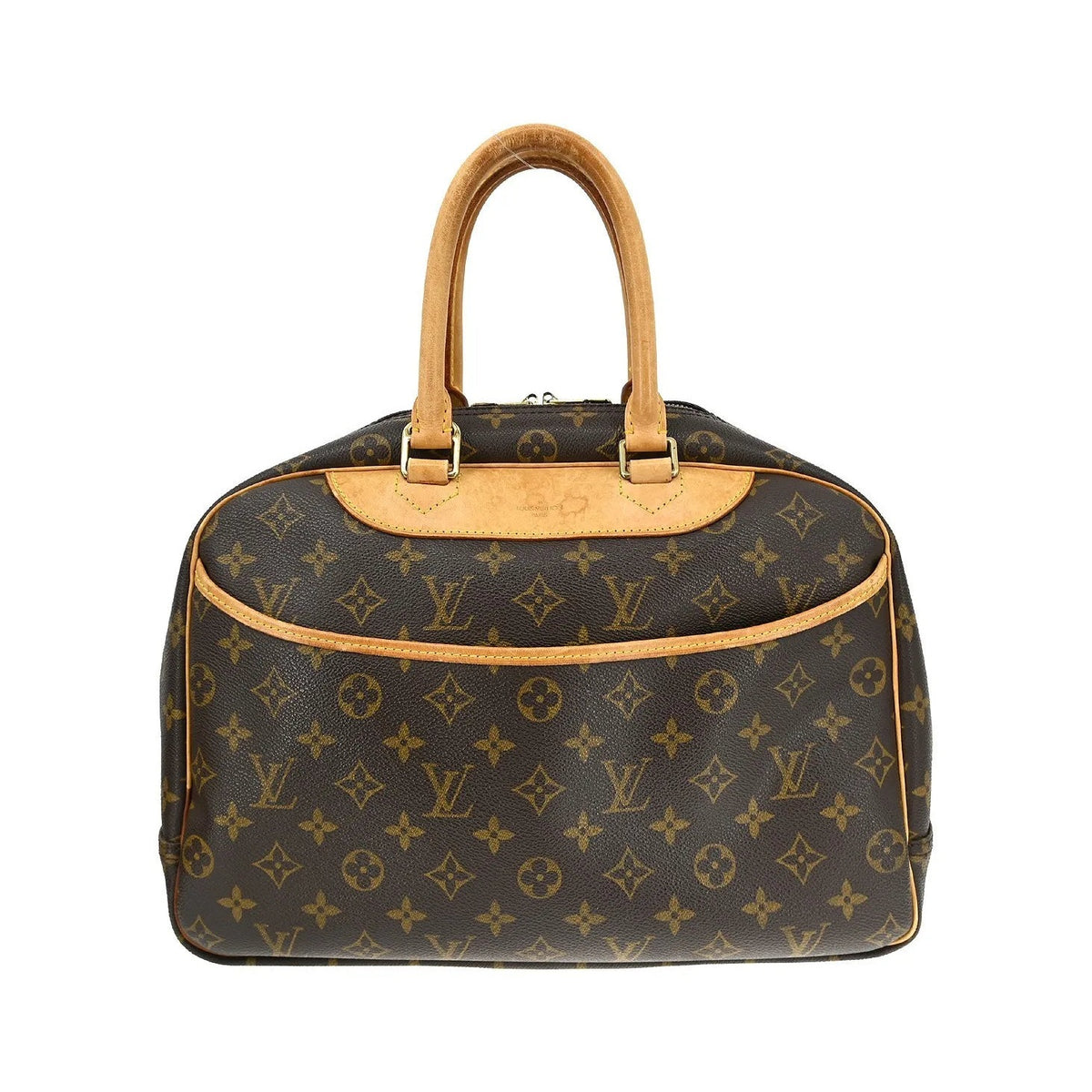 Louis Vuitton Deauville Monogram Canvas, Brown, Canvas, Handbag