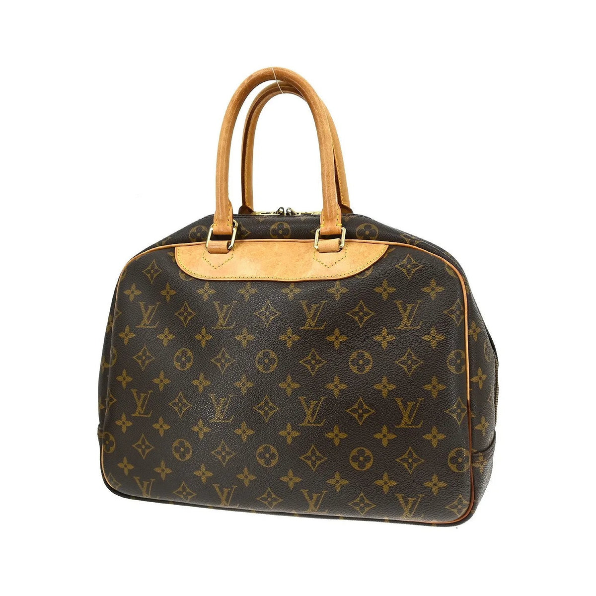 Louis Vuitton Deauville Monogram Canvas, Brown, Canvas, Handbag