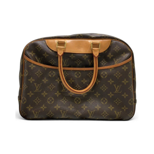 Louis Vuitton Deauville Monogram Canvas, Brown, Canvas, Handbag