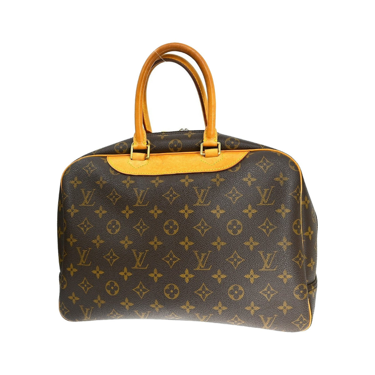 Louis Vuitton Deauville Monogram Canvas, Brown, Canvas, Handbag