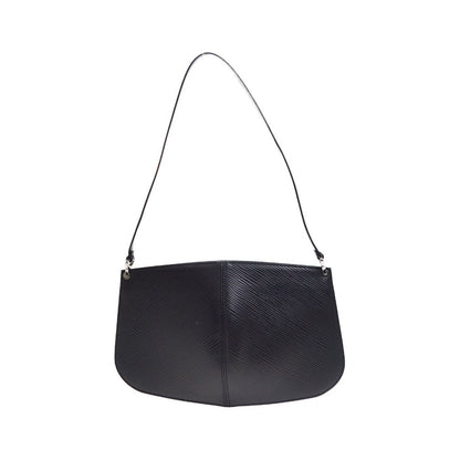 Louis Vuitton Demi Lune Pochette Epi Leather, Black, Leather, Clutch