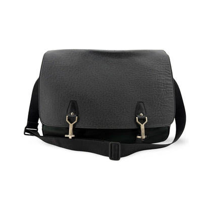 Louis Vuitton Dersou Taiga Leather and Canvas, Black, Leather, Shoulder Bag