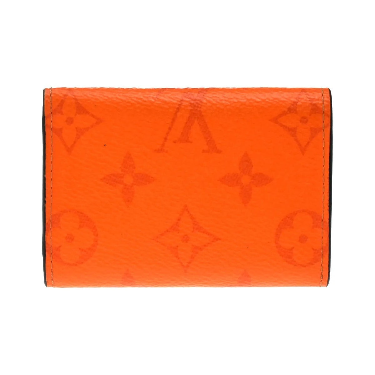 Louis Vuitton Discovery Monogram Taigarama, Orange, Leather, Wallet