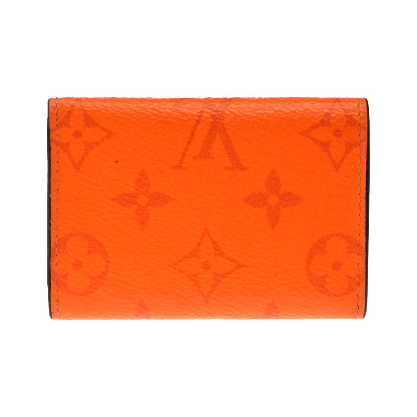 Louis Vuitton Discovery Monogram Taigarama, Orange, Leather, Wallet