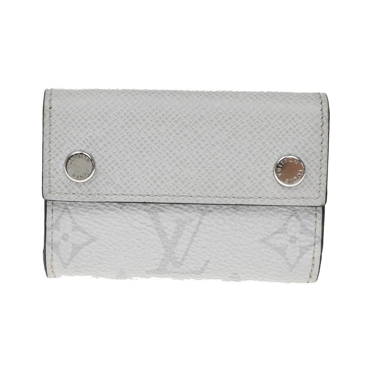 Louis Vuitton Discovery Monogram Taigarama, White, Leather, Wallet