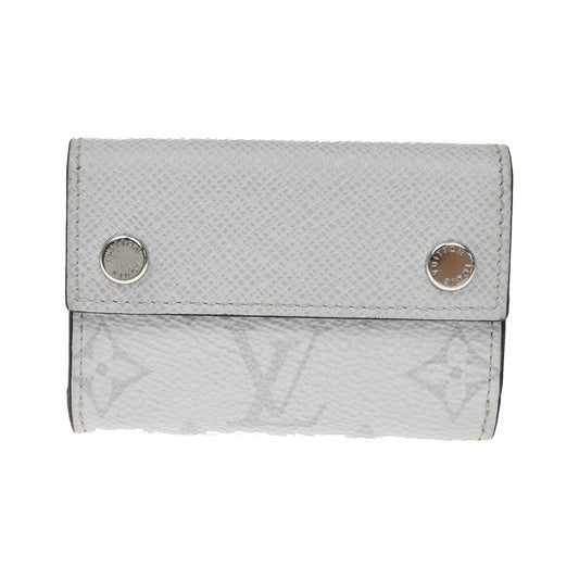 Louis Vuitton Discovery Monogram Taigarama, White, Leather, Wallet