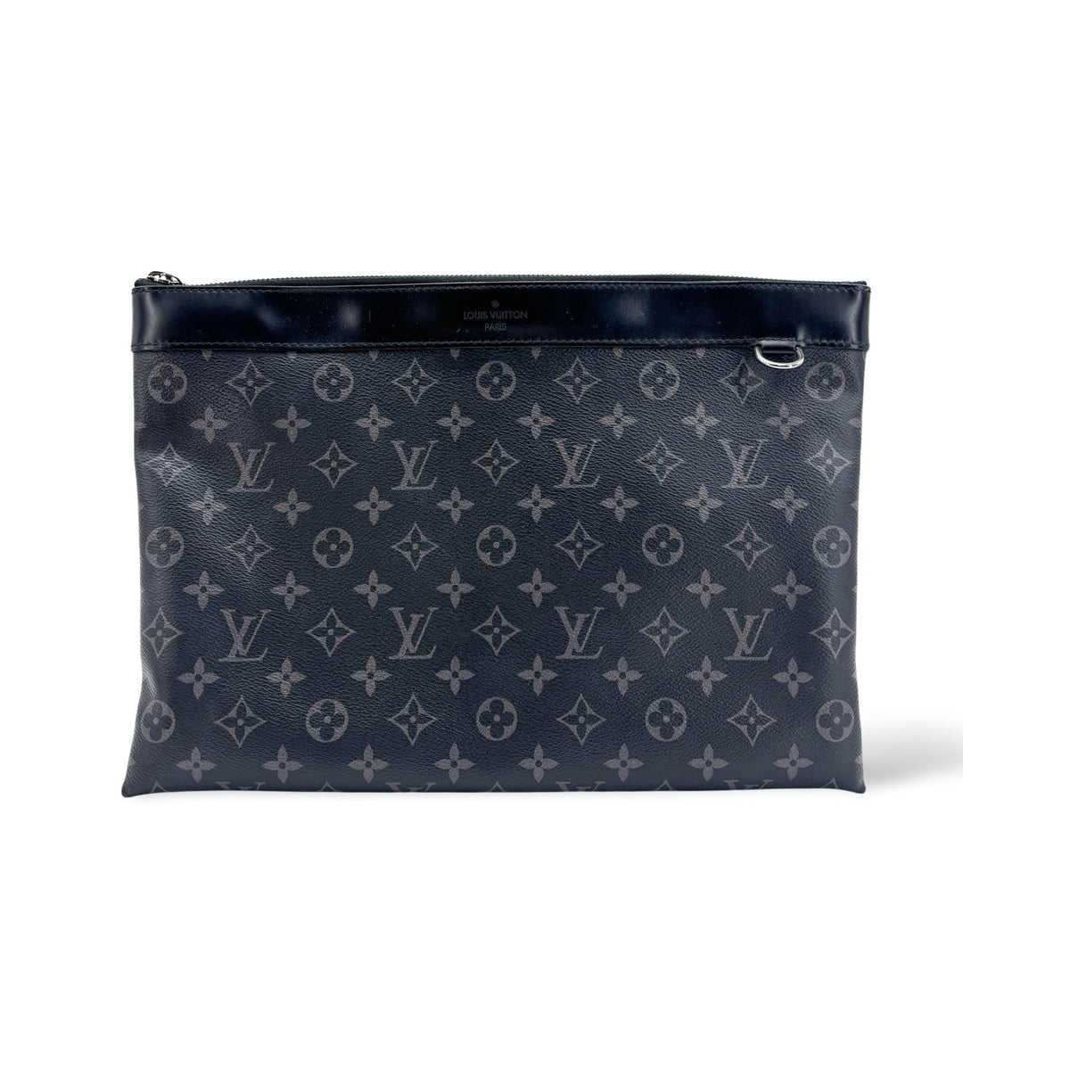 Louis Vuitton Discovery Pochette Monogram Eclipse Canvas, Black, Canvas, Clutch