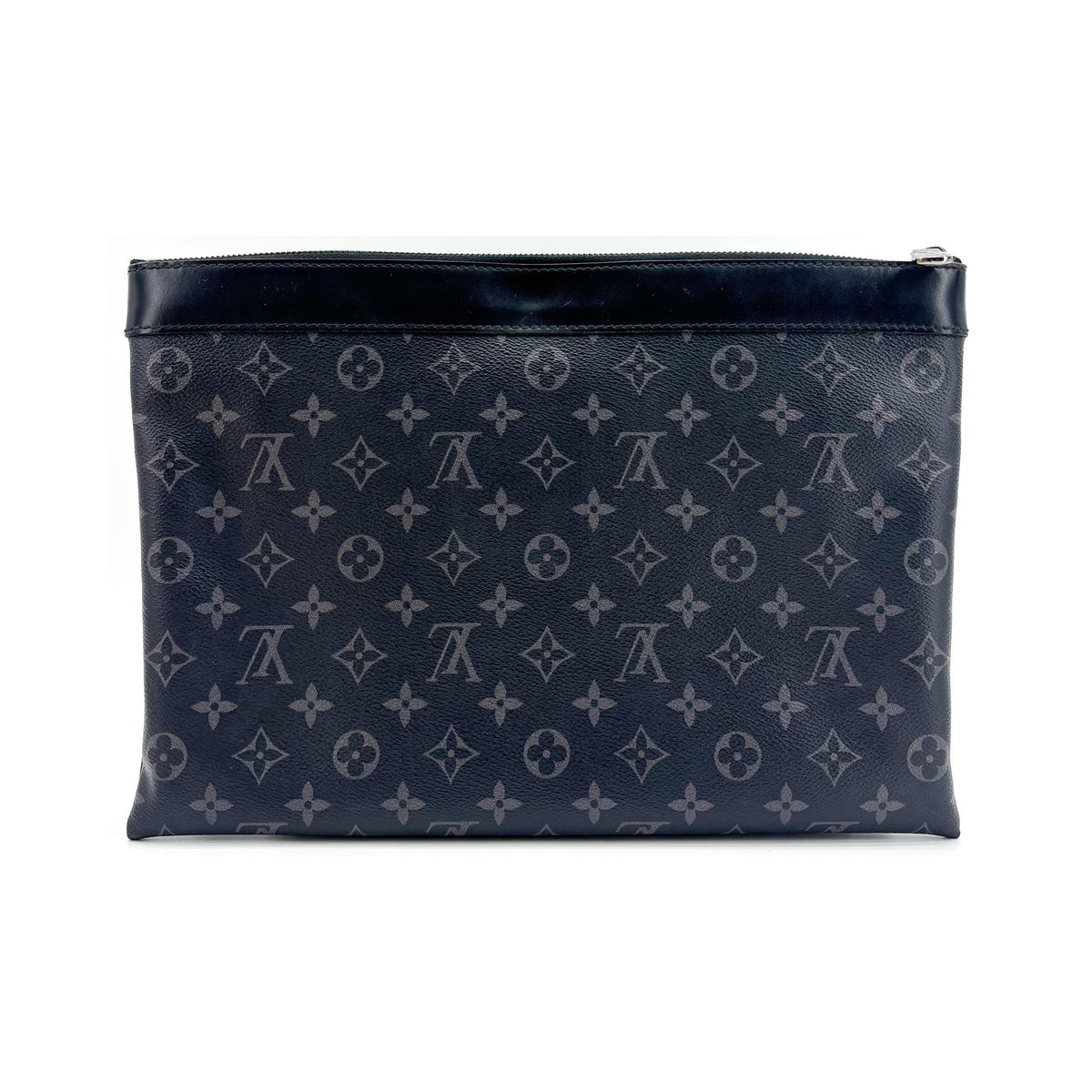 Louis Vuitton Discovery Pochette Monogram Eclipse Canvas, Black, Canvas, Clutch