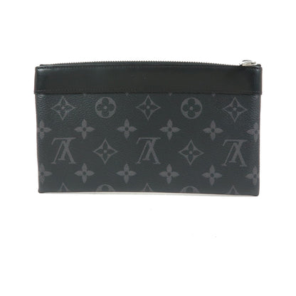 Louis Vuitton Discovery Pochette Monogram Eclipse Canvas, Black, Canvas, Clutch
