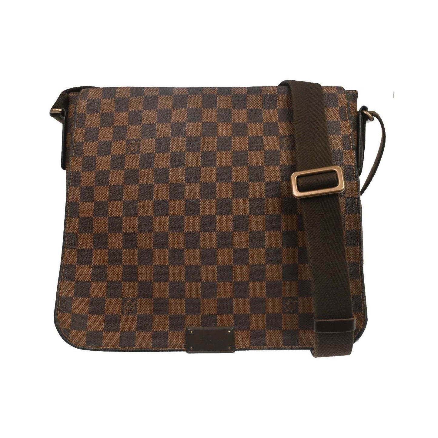 Louis Vuitton District Messenger Damier Ebene, Brown, Canvas, Shoulder Bag