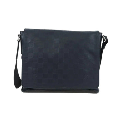 Louis Vuitton District Messenger Damier Infini Leather, Black, Leather, Shoulder Bag