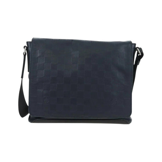 Louis Vuitton District Messenger Damier Infini Leather, Black, Leather, Shoulder Bag