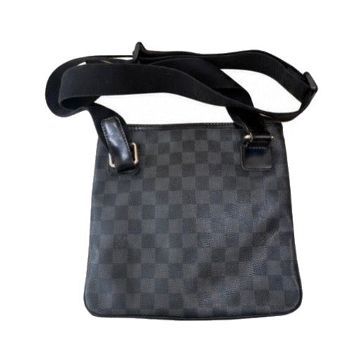 Louis Vuitton District Messenger Damier Infini Leather, Black, Leather, Shoulder Bag