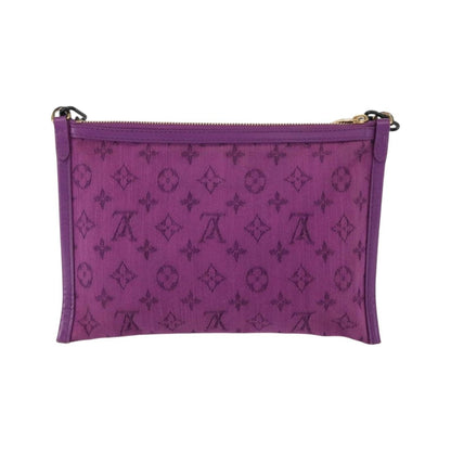 Louis Vuitton Double Flat Messenger Limited Edition Logo Story Monogram Canvas and Denim, Multicolour, Canvas, Shoulder Bag