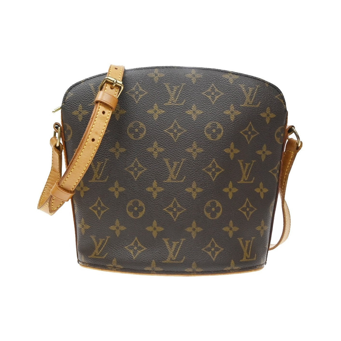Louis Vuitton Drouot Monogram, Brown, Canvas, Shoulder Bag