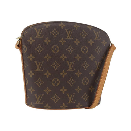 Louis Vuitton Drouot Monogram Canvas, Brown, Canvas, Shoulder Bag