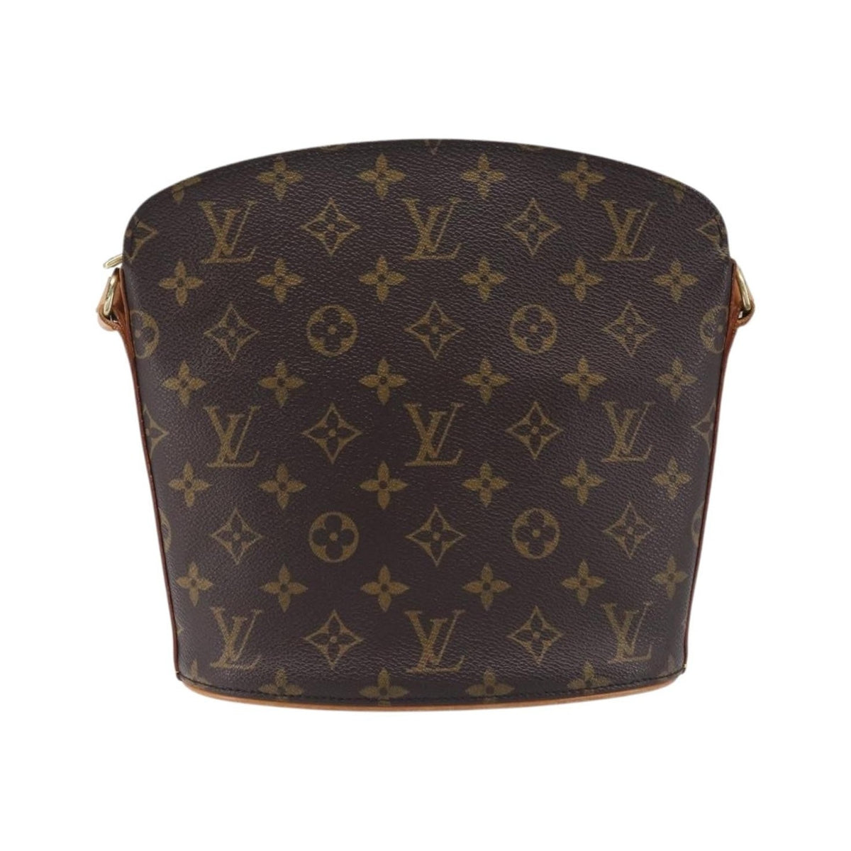Louis Vuitton Drouot Monogram Canvas, Brown, Canvas, Shoulder Bag