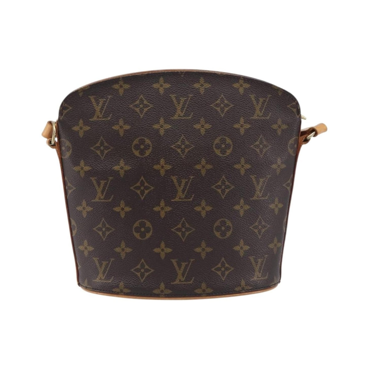 Louis Vuitton Drouot Monogram Canvas, Brown, Canvas, Shoulder Bag