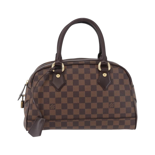 Louis Vuitton Duomo Boston Damier Ebene, Brown, Canvas, Handbag
