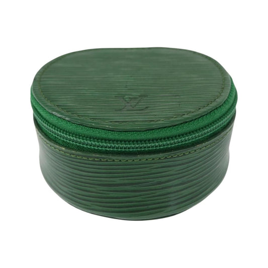 Louis Vuitton Ecrin Bijoux Epi Leather, Green, Leather, Jewelry Set