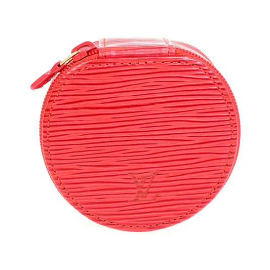 Louis Vuitton Ecrin Bijoux Jewelry Case Epi Leather, Red, Leather, Clutch