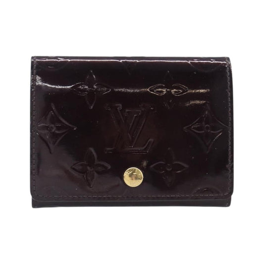 Louis Vuitton Elise Monogram Vernis, Burgundy, Patent Leather, Wallet