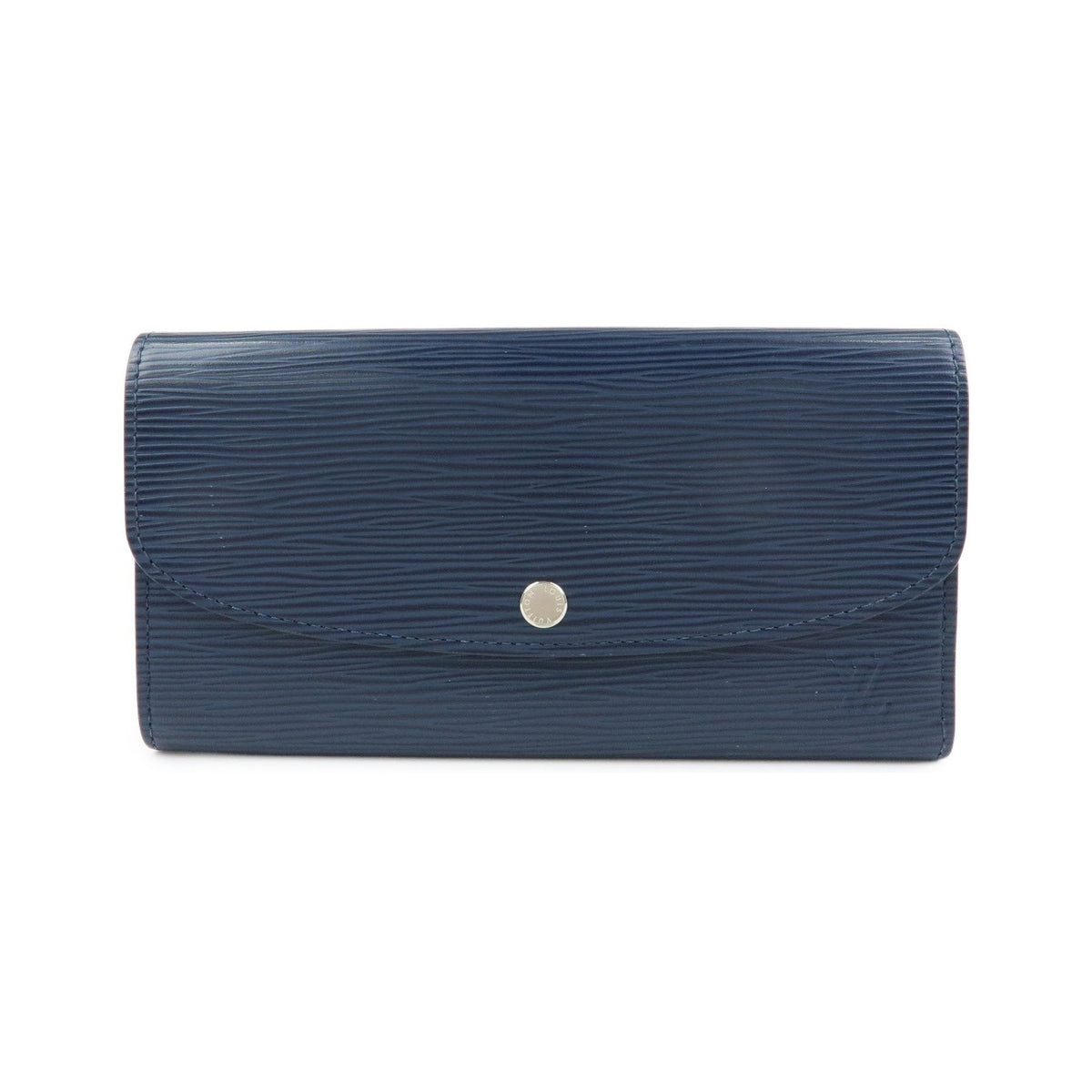 Louis Vuitton Emilie Epi Leather, Blue, Leather, Wallet