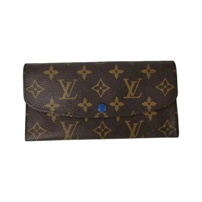 Louis Vuitton Emilie Monogram Canvas, Brown, Canvas, Wallet