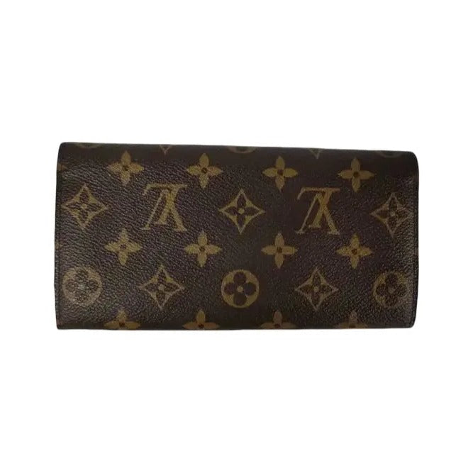 Louis Vuitton Emilie Monogram Canvas, Brown, Canvas, Wallet