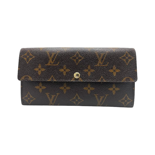 Louis Vuitton Emilie Monogram Canvas, Brown, Canvas, Wallet