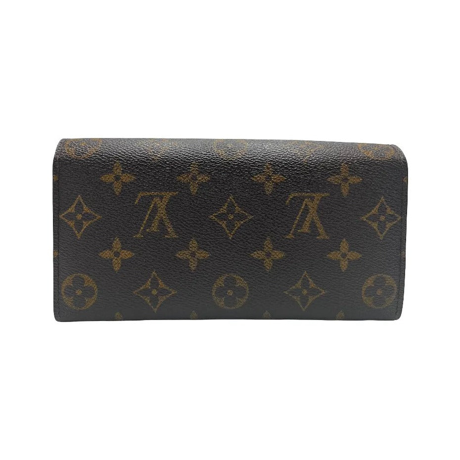 Louis Vuitton Emilie Monogram Canvas, Brown, Canvas, Wallet