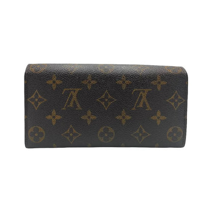 Louis Vuitton Emilie Monogram Canvas, Brown, Canvas, Wallet