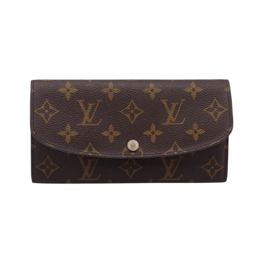 Louis Vuitton Emilie Monogram Canvas, Brown, Canvas, Wallet