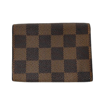 Louis Vuitton Envelope Business Card Holder Damier, Brown, Canvas, Card Holder