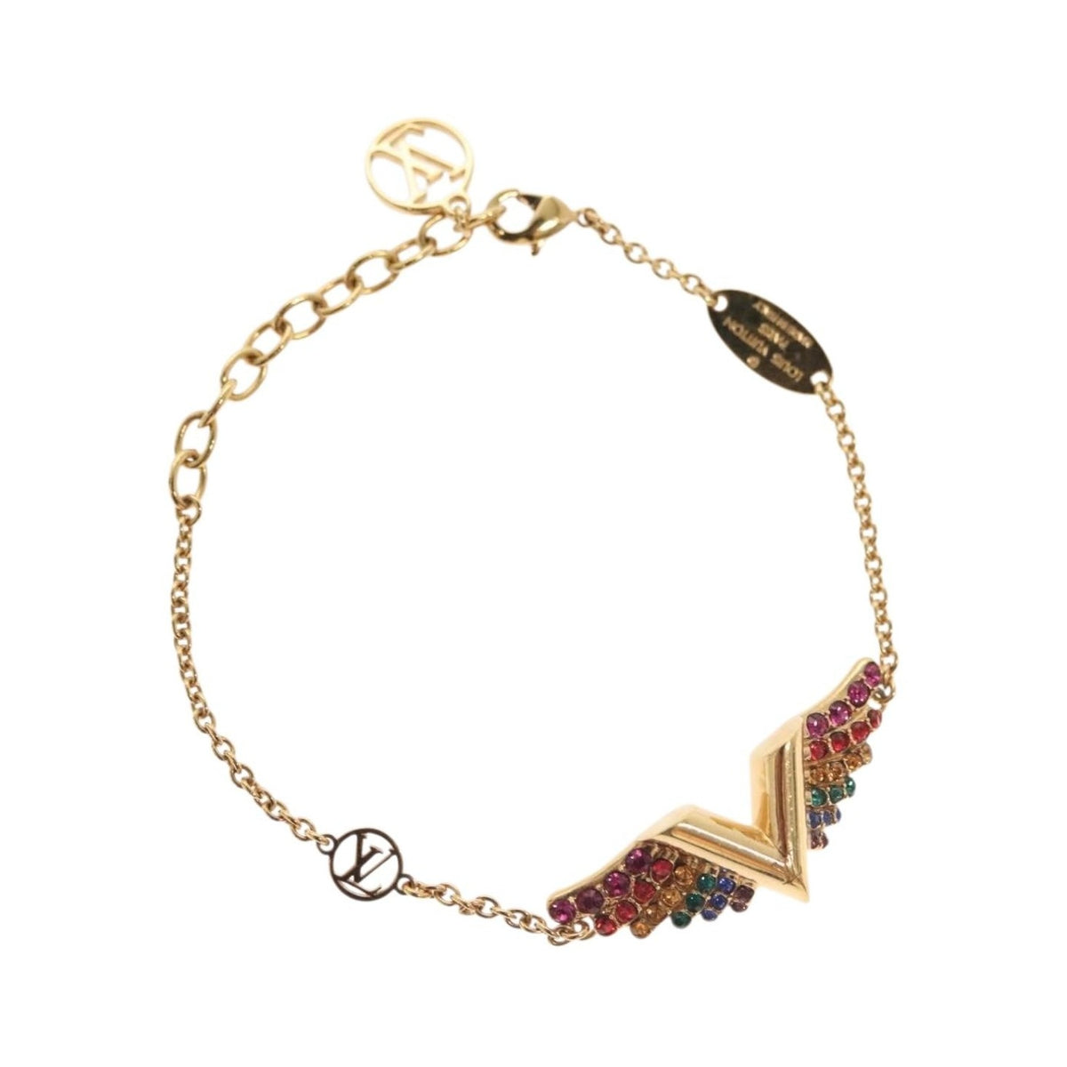 Louis Vuitton Essential V California Dreaming Metal with Crystals, Gold, Metal, Bracelet