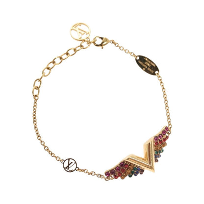 Louis Vuitton Essential V California Dreaming Metal with Crystals, Gold, Metal, Bracelet