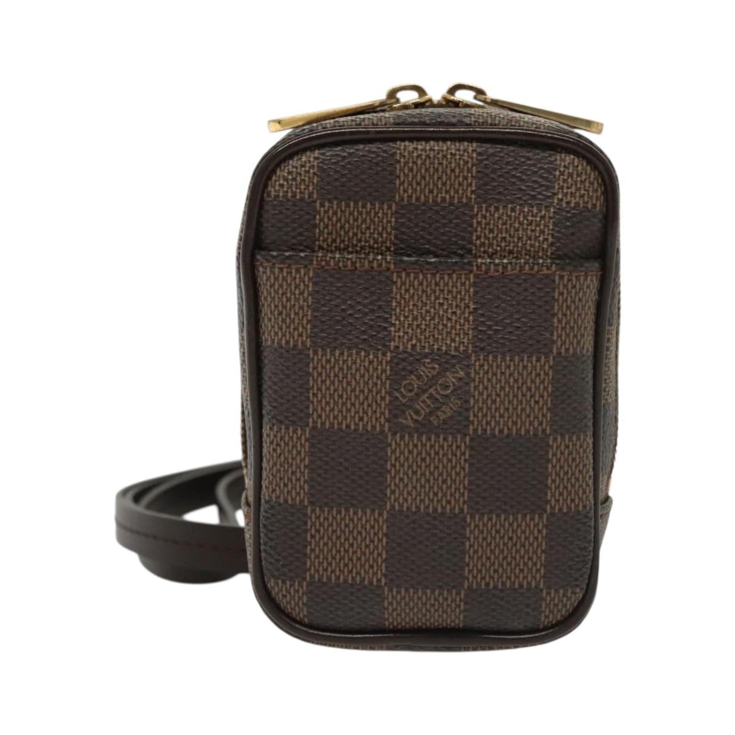Louis Vuitton Etui Okapi Camera Case Damier, Brown, Canvas, Clutch