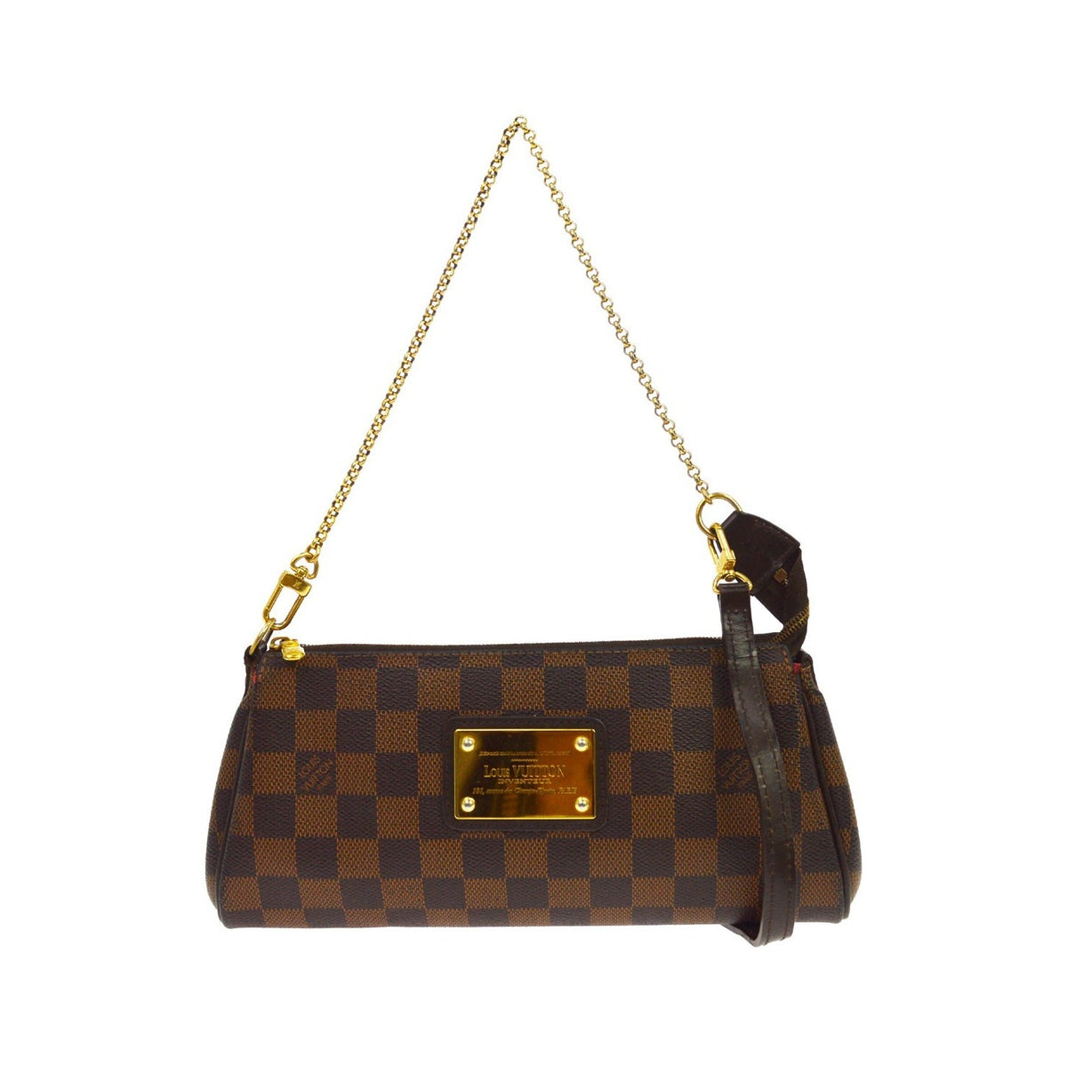 Louis Vuitton Eva Damier, Brown, Canvas, Handbag