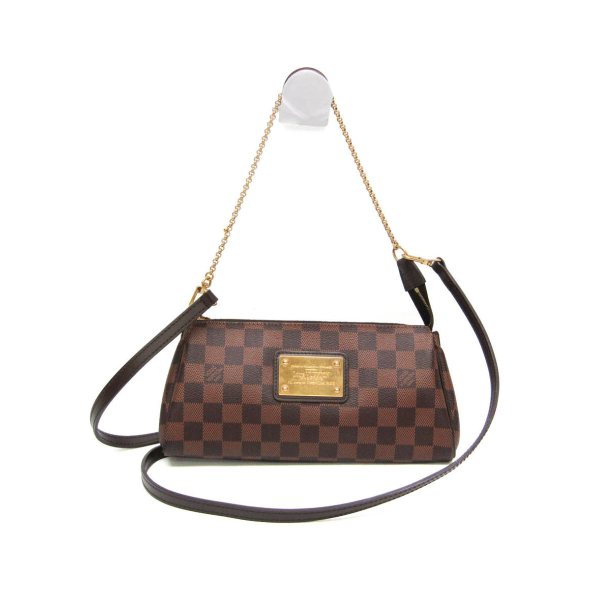 Louis Vuitton Eva Damier, Brown, Canvas, Handbag