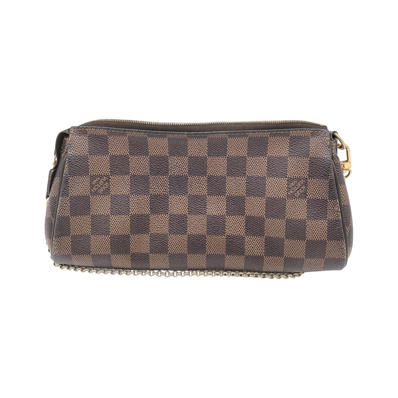 Louis Vuitton Eva Damier Ebene, Brown, Canvas, Shoulder Bag