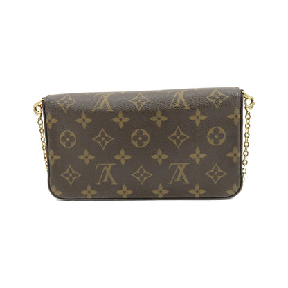 Louis Vuitton Felicie Pochette Limited Edition Vivienne Xmas Monogram Canvas, Brown, Canvas, Clutch
