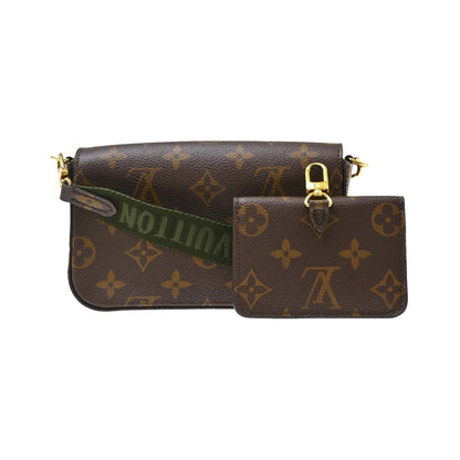 Louis Vuitton Felicie Strap & Go Monogram Canvas, Brown, Canvas, Shoulder Bag