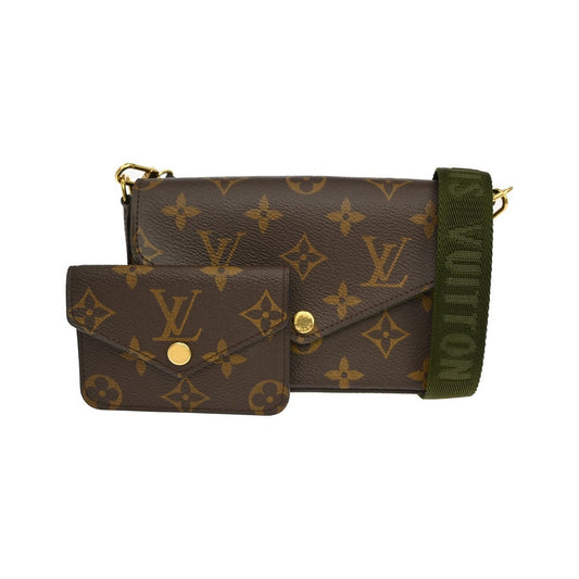 Louis Vuitton Felicie Strap & Go Monogram Canvas, Multicolour, Canvas, Shoulder Bag