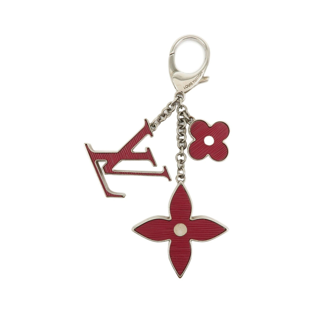 Louis Vuitton Fleur d'Epi Bag Charm Resin and Brass, Burgundy, Metal, Charm