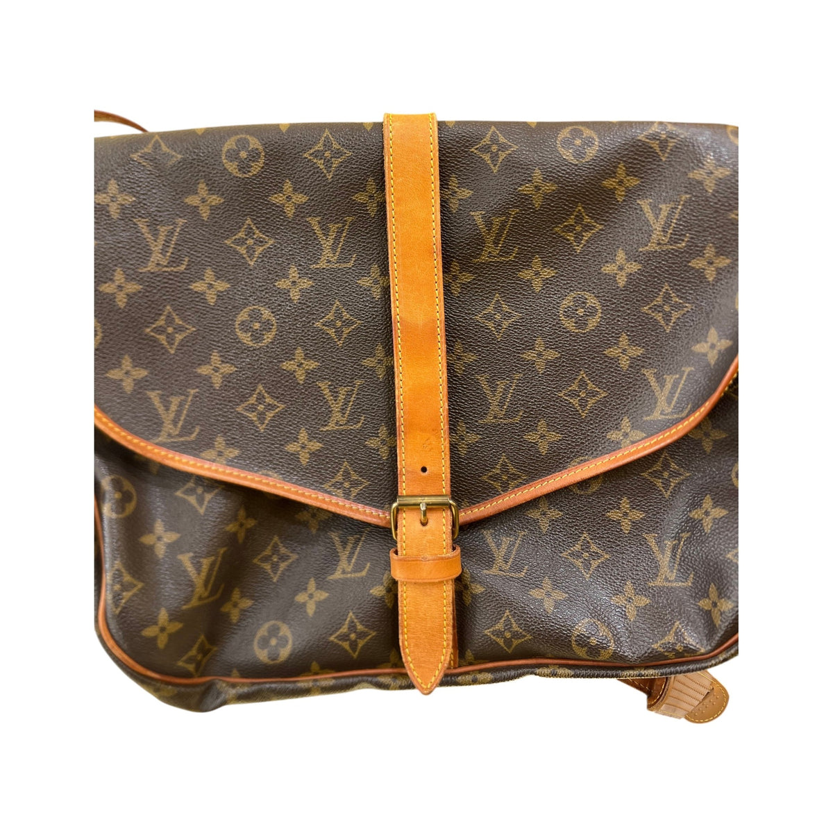 Louis Vuitton Flore Saumur Perforated Monogram Canvas, Brown, Leather, Handbag