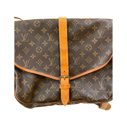 Louis Vuitton Flore Saumur Perforated Monogram Canvas, Brown, Leather, Handbag