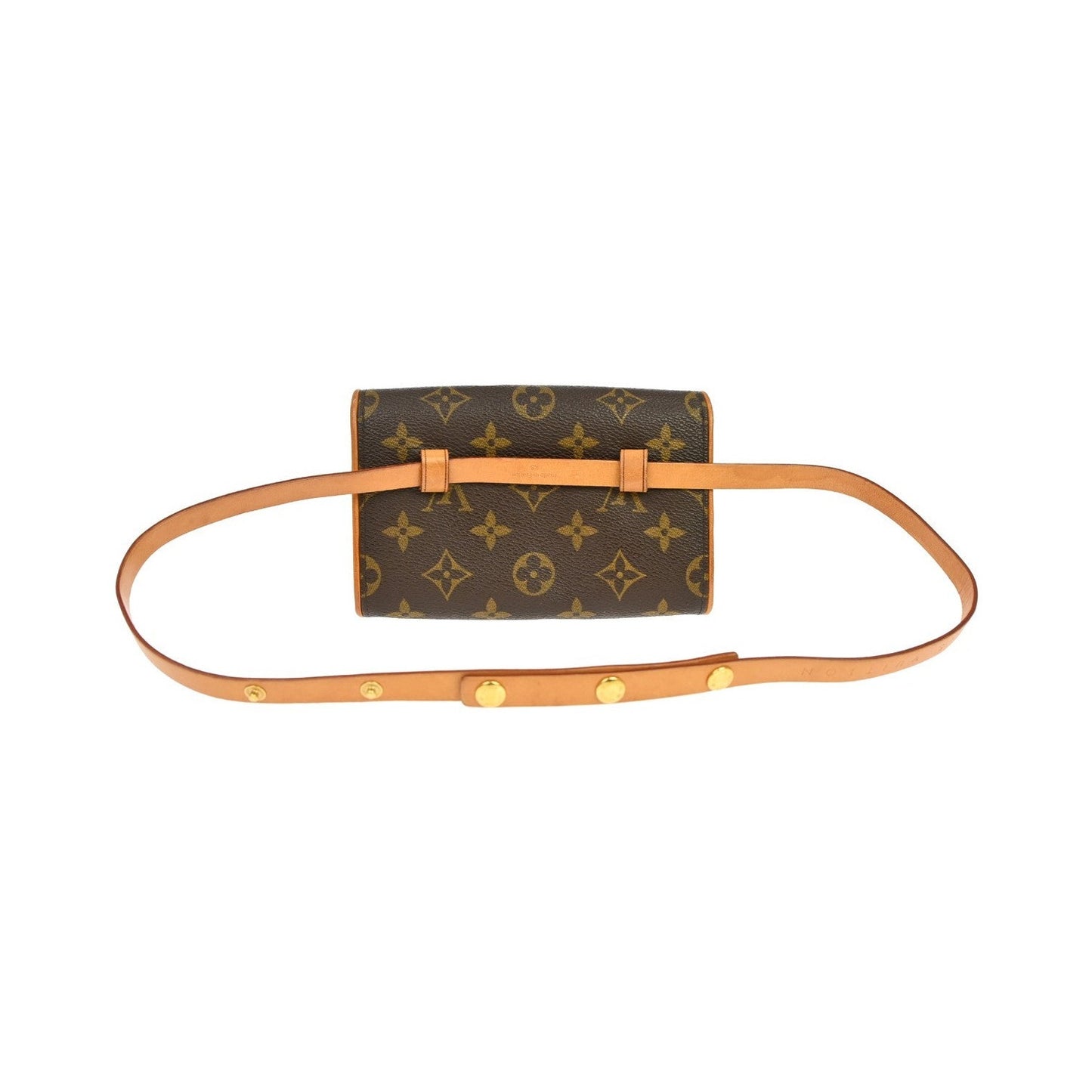 Louis Vuitton Florentine Monogram, Brown, Canvas, Clutch