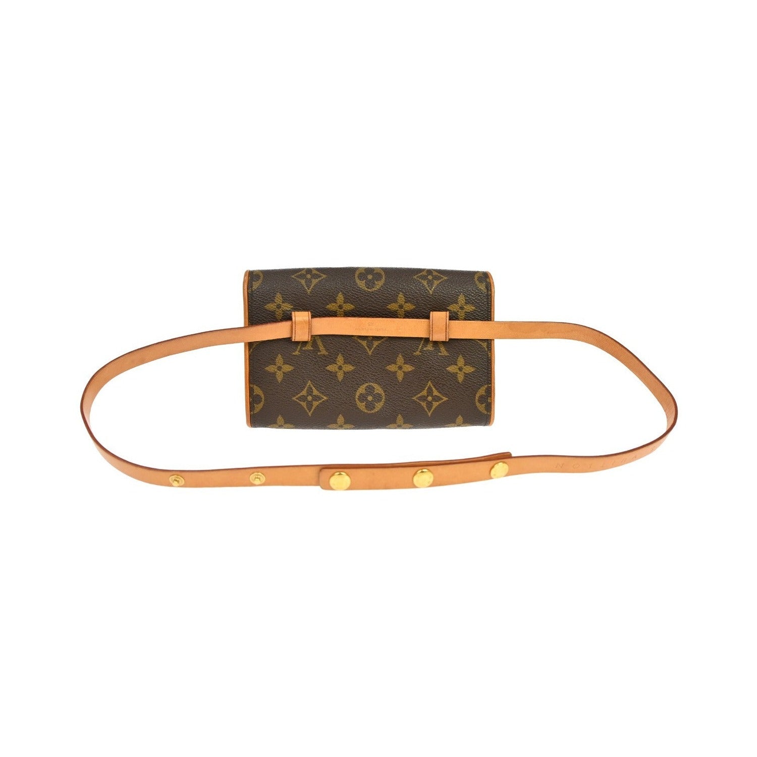 Louis Vuitton Florentine Monogram, Brown, Canvas, Clutch