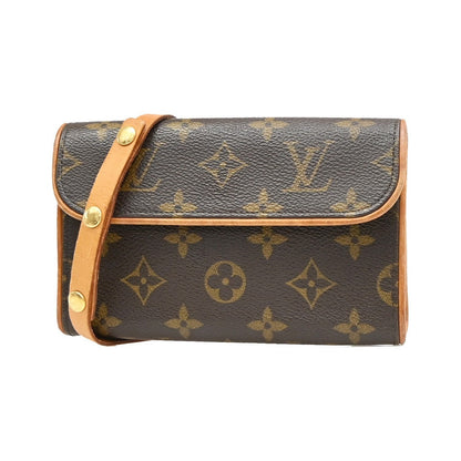 Louis Vuitton Florentine Pochette Canvas, Brown, Canvas, Clutch
